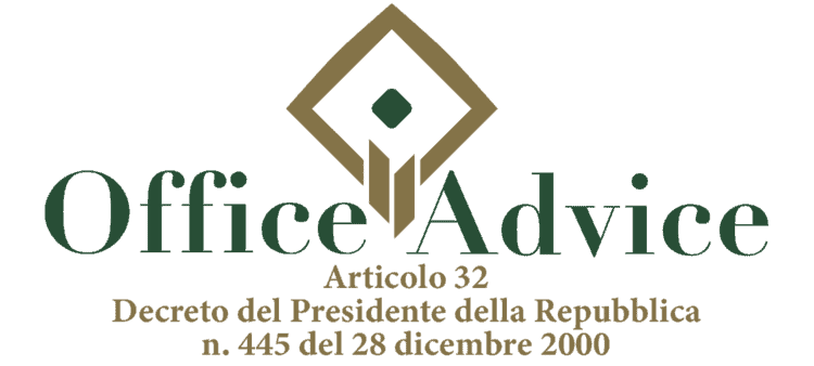 Articolo 32 - Decreto del Presidente della Repubblica 445 - 2000