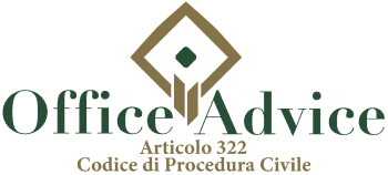 Articolo 322 - codice di procedura civile
