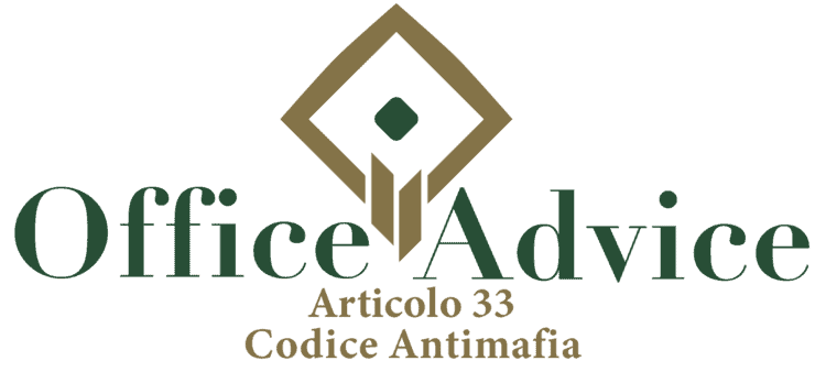 Articolo 33 - Codice Antimafia