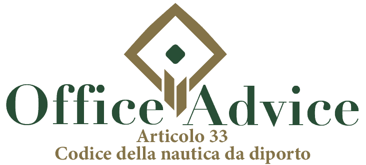 Art. 33 - Codice della nautica da diporto