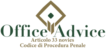 Articolo 33 novies - codice di procedura penale