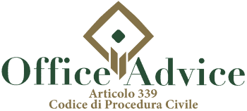Articolo 339 - codice di procedura civile