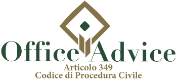Articolo 349 - codice di procedura civile