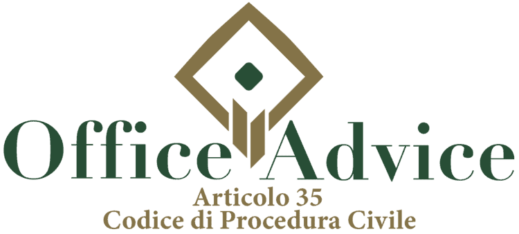 Articolo 35 - Codice di Procedura Civile