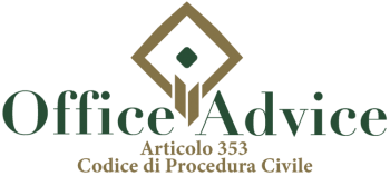 Articolo 353 - codice di procedura civile