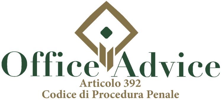 Articolo 392 - Codice di Procedura Penale