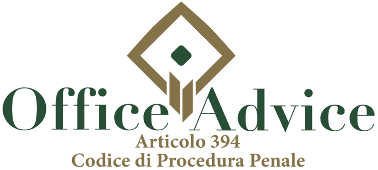 Articolo 394 - Codice di Procedura Penale