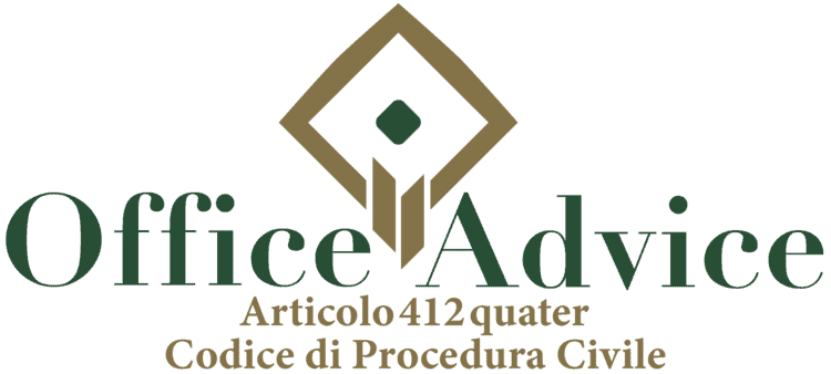 Articolo 412 quater - Codice di Procedura Civile