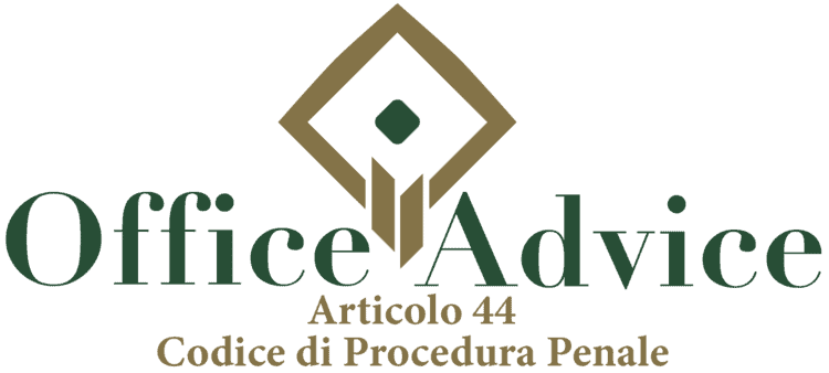 Articolo 44 - Codice di Procedura Penale