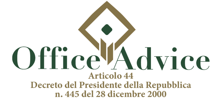 Articolo 44 - Decreto del Presidente della Repubblica 445 - 2000