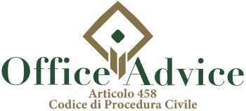 Articolo 458 - codice di procedura civile