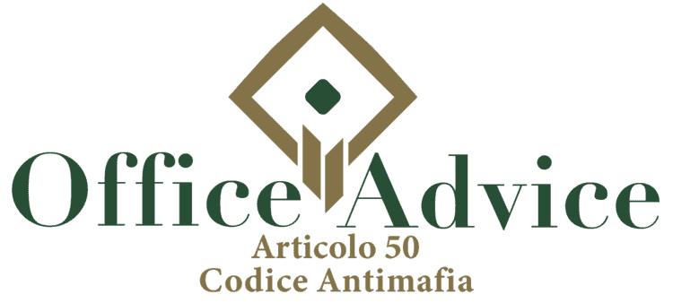 Articolo 50 - Codice Antimafia