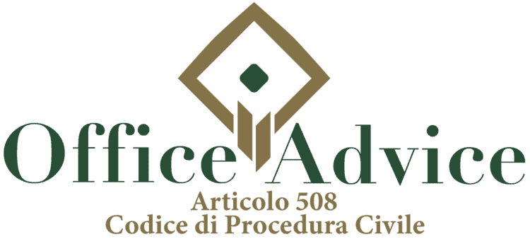Articolo 508 - Codice di Procedura Civile