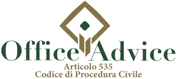 Articolo 535 - codice di procedura civile