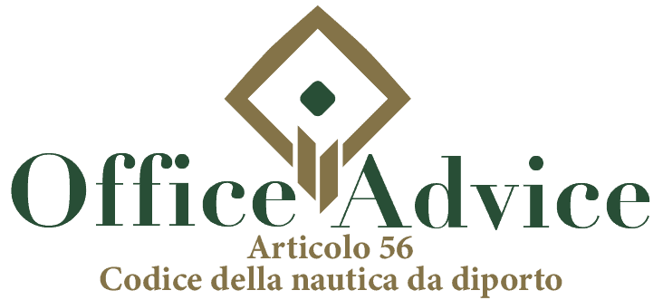 Art. 56 - Codice della nautica da diporto