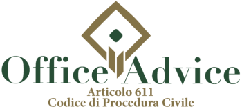 Articolo 611 - codice di procedura civile