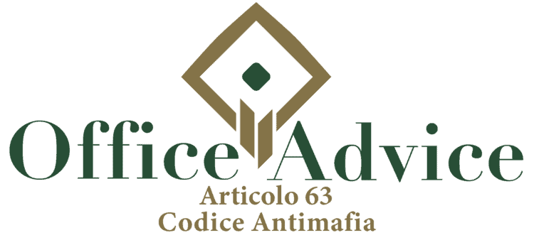 Articolo 63 - Codice Antimafia