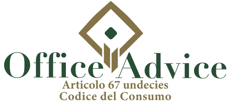 Articolo 67 undecies - Codice del Consumo
