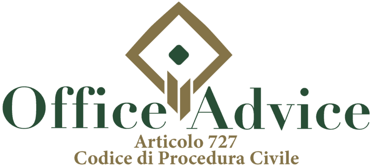 Articolo 727 - Codice di Procedura Civile
