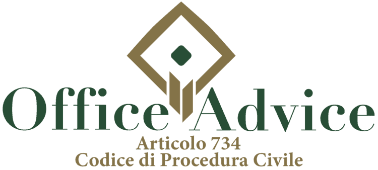 Articolo 734 - Codice di Procedura Civile