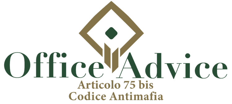 Articolo 75 bis - Codice Antimafia