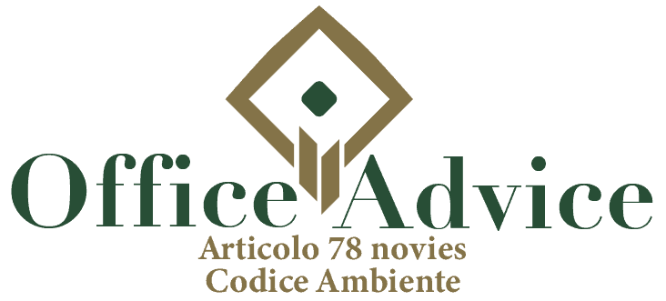 Art. 78 nonies - Codice ambiente