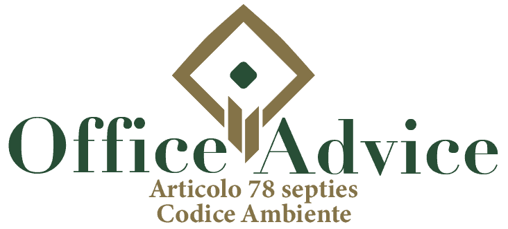 Art. 78 septies - Codice ambiente
