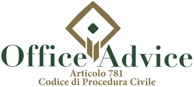 Articolo 781 - Codice di Procedura Civile