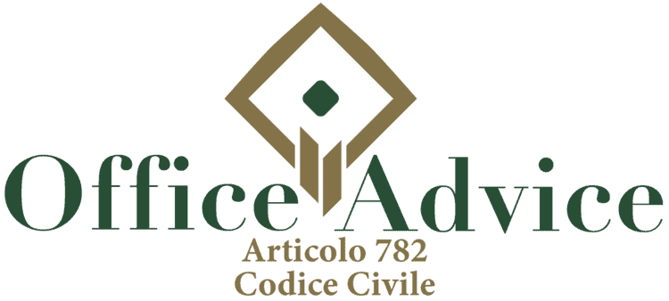 Articolo 782 - Codice Civile