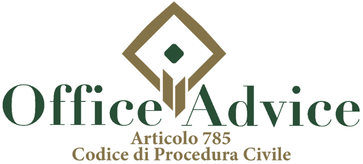 Articolo 785 - Codice di Procedura Civile