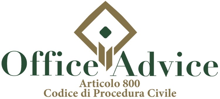 Articolo 800 - Codice di Procedura Civile