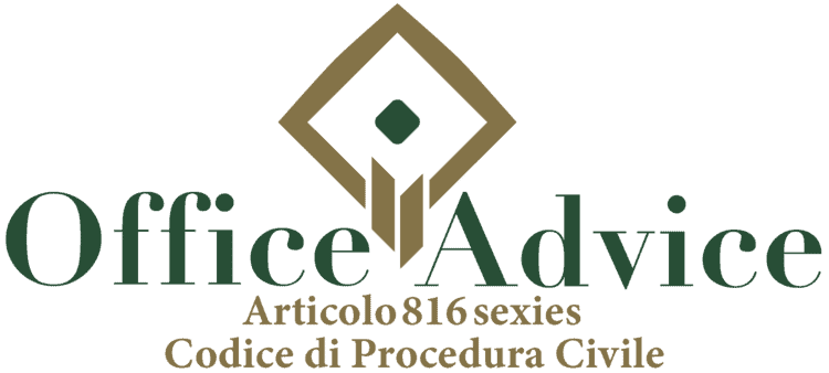 Articolo 816 sexies - Codice di Procedura Civile