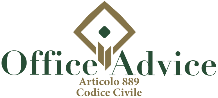 Articolo 889 - Codice Civile